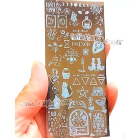 nails style & art Placa Para Sellos Diseño De Magia