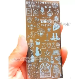 nails style & art Placa Para Sellos Diseño De Magia