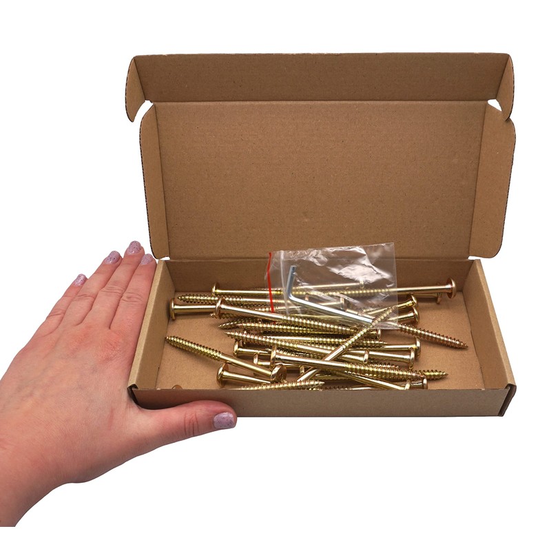 SKIR'CO (Pack of 30) Yellow Zinc Plated Wood Joining Screws