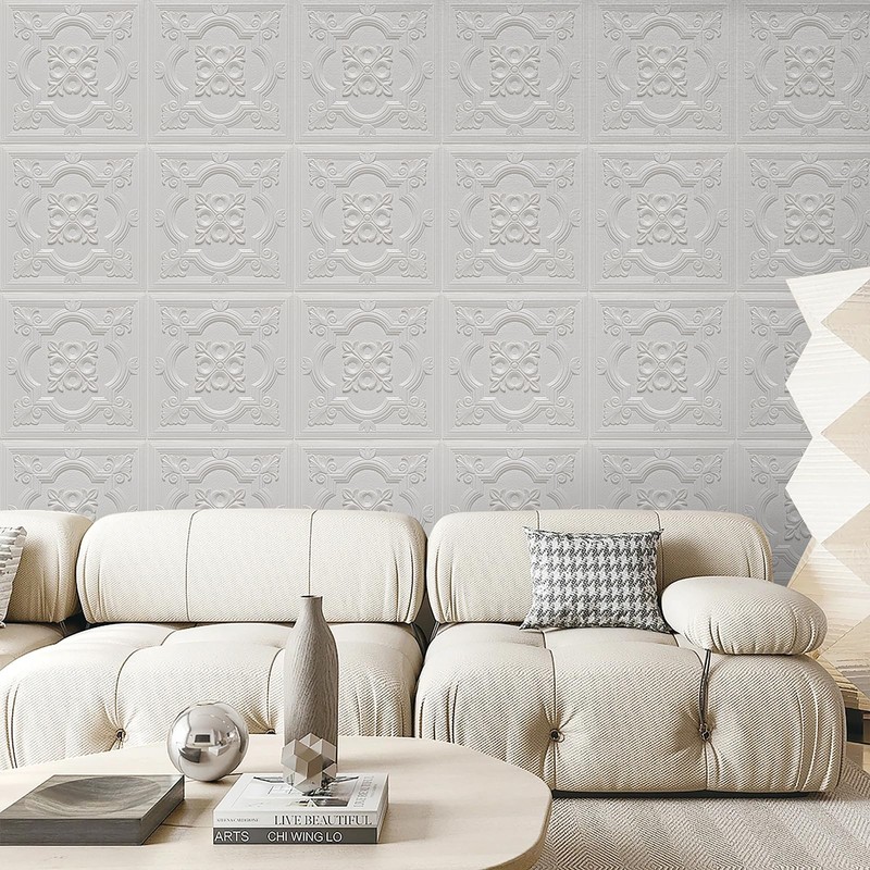 Ceiling Tiles Peel and Stick Foam, 16 Pcs Covered 21
