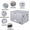 ENGPOW File Box with Lock,Fireproof Document Box with Pockets,Collapsible File