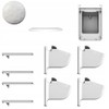 Retoo Cabinet Lock Magnetic 4 Pieces Cabinet Lock with Key
