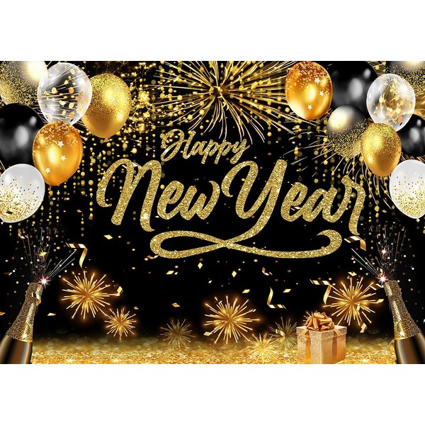 Dudaacvt 7x5ft New Years Backdrop New Year Fireworks Background 2025