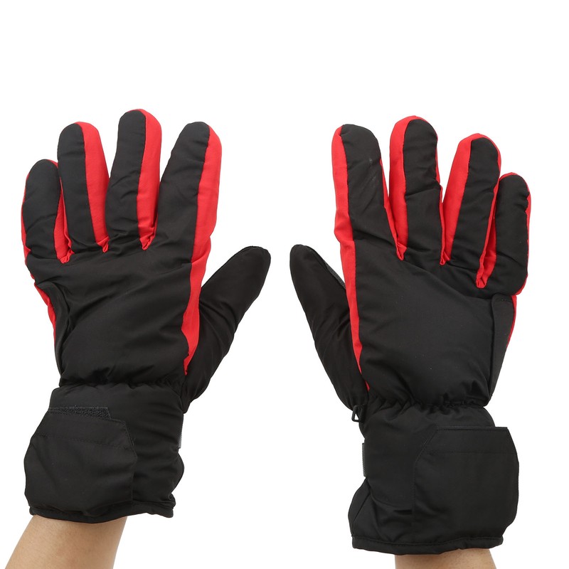Electric Heated Gloves Polyester Waterproof Battery Powered Winter Heated Gloves