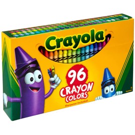Crayola Classic Color Crayons in Flip-Top Pack with Sharpener, 96 Colors, Gift for Kids