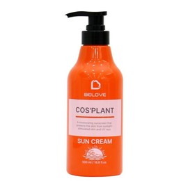 Be Love Cosplant Sunscreen 500ml SPF50+PA+++ / Large capacity sunscreen for the whole family with no white cast, pump type / 비러브 코스플랜트 선크림 500ml SPF50+PA+++ 백탁없는 온가족 대용량 썬크림 펌프형