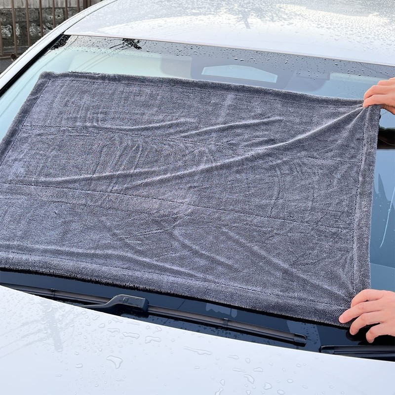 SHSCLY Microfiber Car Wash Towel, Super Absorbent Dryer Cloth, Double