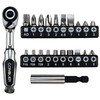CONQUER 22pc 1/4 Ultra Low Profile Mini Ratchet Close Quarter