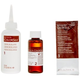 Revlon ColorSilk Hair Coloring Agent Ammonia Free 100 Gray Coverage Black 1 Pack