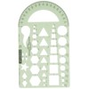 Staedtler Template, Geometric Shapes/Symbols, Protractor, Inch Scale, 9.5 x 5.5