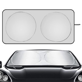 Clyhon Sonnenschutz für Windschutzscheibe, Sonnenschutz für das Auto Frontscheibenabdeckung Windschutz für Frontscheibe Sonnenschutz blockiert UV Abdeckung für verschiedener Größe
