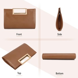 LHHMZ Fashion Clutch for Women Elegant Top Handle Clutch Formal Evening Bag for Wedding Prom Bridal