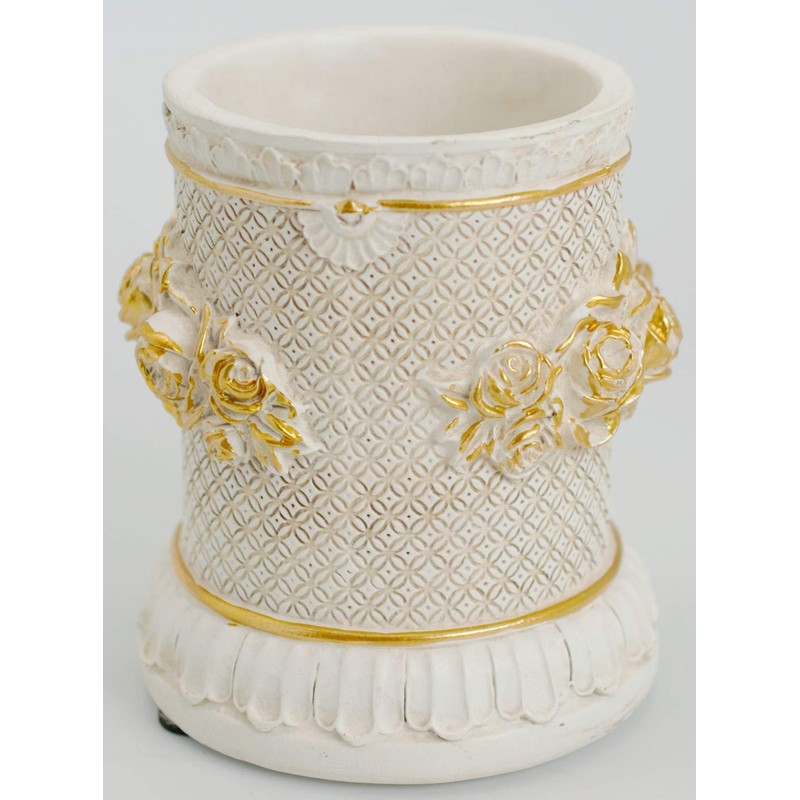 Royal Arden 25822 Pen Holder, Accessory Case, Antique Rose, 3.0