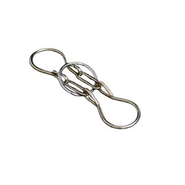 MilesMagic Magician's Horseshoe Puzzle Metal Gimmick Ring Add Remove Classic Real Brain Teasing Magic Trick