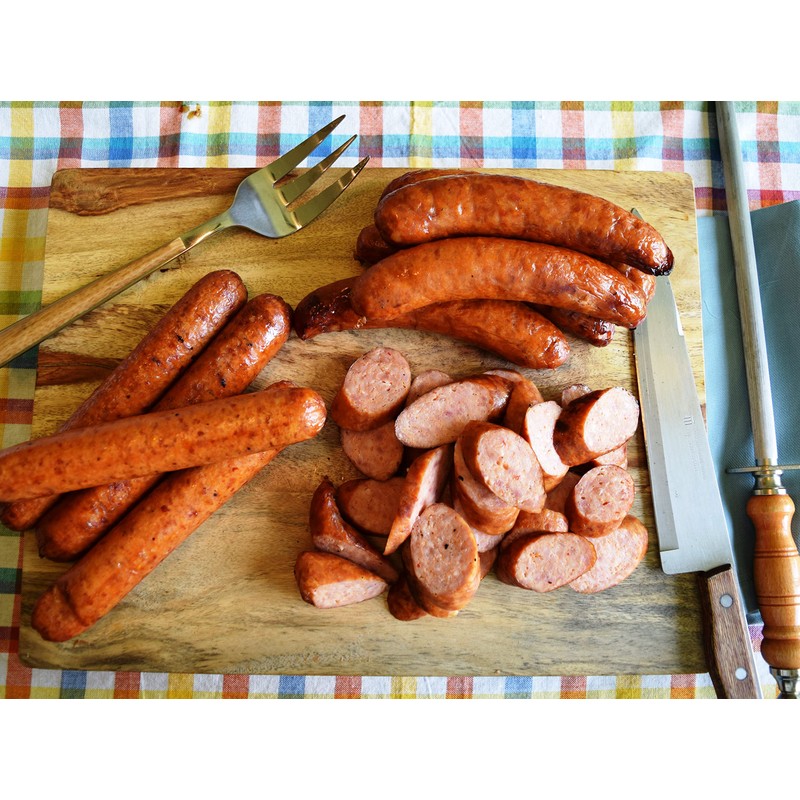 Manda Fine Meats Green Onion Sausage 1 lb (3 Pack)