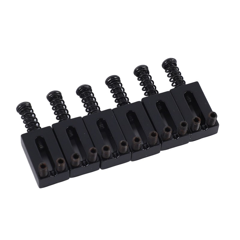 6 Pcs Electric Guitar Bridge Saddle Standard Zinc Alloy Guitar
