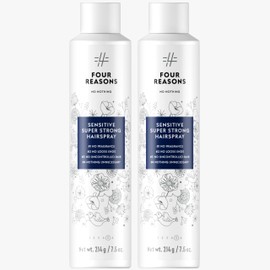 No Nothing Sensitive Extra Hold Hairspray, Unscented Finishing Spray for Styling, Wind & Humidity Protection, Reduces Frizz & Split Ends, Flexible Brushable Hold, Hypoallergenic - 2 Pack (7.5 oz Each)