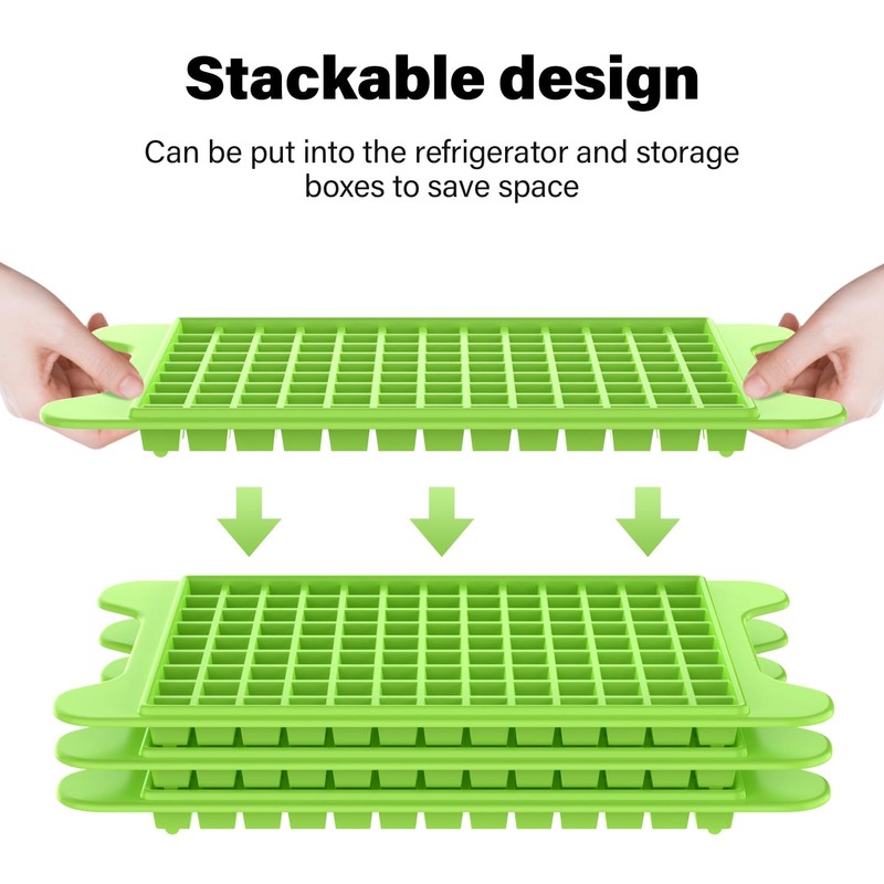 Mini Ice Cube Tray for Freezer: FDDBI Small Ice Trays