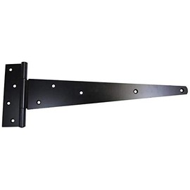 GatePro 5034503 18" Strong Tee Hinges - Black Finish - 1 Pair