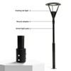 4-inch Heavy-Duty Circular Light Pole Tenon Adapter, Suitable for Circular