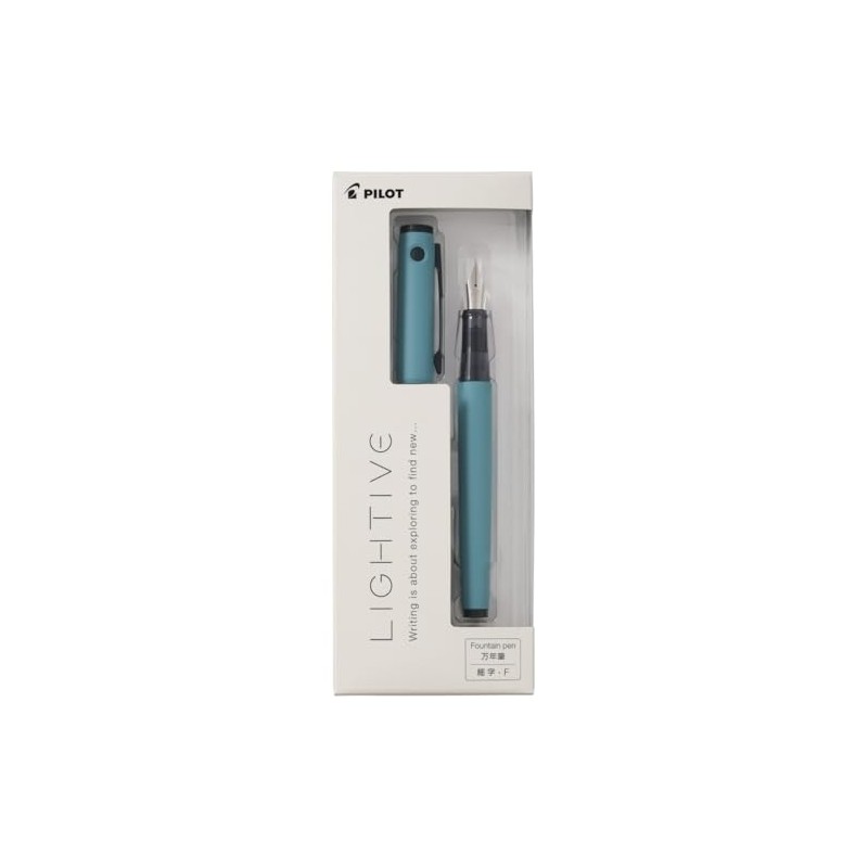Pilot Lightive Fountain Pen, Fine Nib, Turquoise PFLT1TQF PILOT