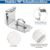 MejaRizon Pack of 2 Hasp Heavy Duty Right Angle, 90