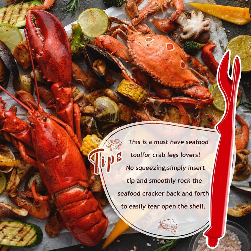 12Pcs Crab Legs Crackers, Crab Tools Set Crackers Picks Tools