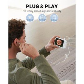 Anykit Digital Otoscope with Gyroscope, 4 Inches Screen, 3.9mm Ear Scope Camera with 6 Lights, Ear Wax Removal Tool, 32GB Card, Supports Photo Snap and Video Recording