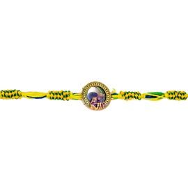 Spiritual Morpankh with Radha Krishna Charm Beaded Rakhi for Raksha Bandhan & Bhaidooj, Traditional Rakhi for Indian Festivals, Gift for Brothers