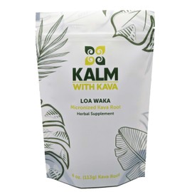 Kalm with Kava Loa Waka Micronized Kava (4 oz.)