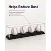 Baseball Display Case for 4 Baseballs, Clear Acrylic Baseball Display