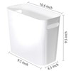 Youngever 1.5 Gallon Slim Trash Can, Plastic Garbage Container Bin,