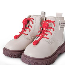 VESONNY Elastic Shoelaces - Reflective No Tie Shoelaces with Lock for Trainers, Kids and Adults, Stretchy Sneaker Shoe Laces, red