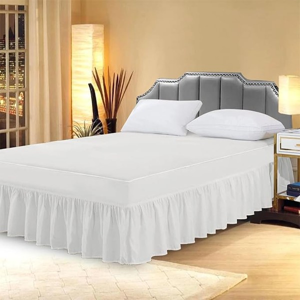 COTTON BLISS Single Valance Sheet - Soft Breathable Material Bed