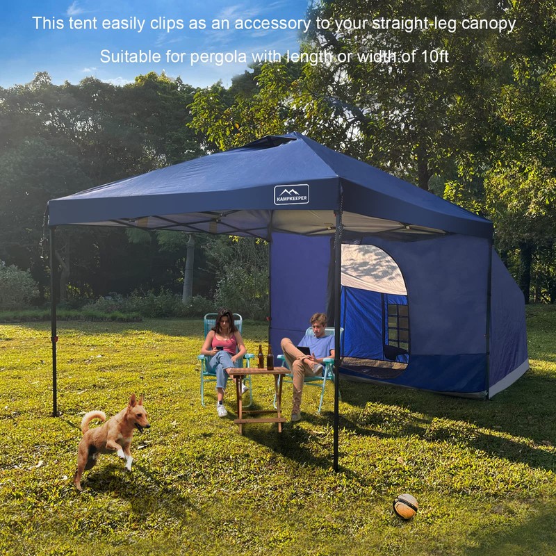 KAMPKEEPER Side Tent,Camping Tent for 10' x 10' Pop Up