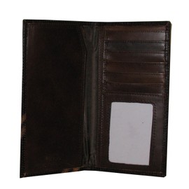 Shotgun Shell - Leather Fence Row Camo Long Roper Wallet