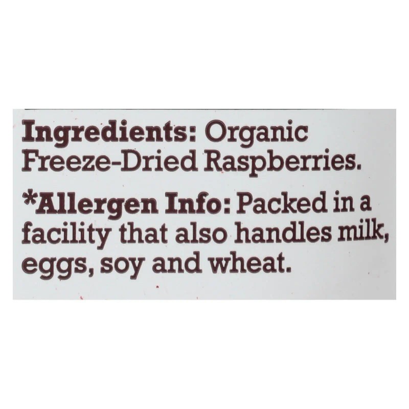 UD_Natierra Case of 12 1.3 oz Freeze Dried Raspberries Fruit