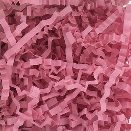 Ankelesz Easter Shred Paper Filler 50g Crinkle Cut Paper for Wrapping & Filling Gift Basket Gift Boxes (Pink)