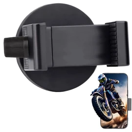 Magnetic Motorcycle Phone Mount Holder,Strong Magnetic Attracts Tank,Non-Slip & Anti-Scratch, Fits Most Phones,One Adhesive Metal Plate Attached