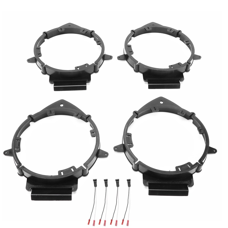 4PCS Car Speaker Adapter Rear/Front Door with Wire Harness Replacement