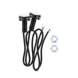 REPAIROCK 2 Pcs License Plate Light 12V LED Tag Lamp for Car Motorcycle Waterproof White License Plate Light