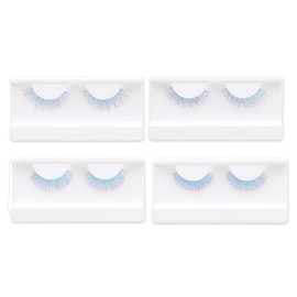 QOWUXHZ 4 Paare Falsche Wimpern Bunt Lange Diy Wimpernverlängerung Künstliche Wimpern Bunt Fasching Karneval Makeup Wimpern Geburtstag Party Cosplay Mottoparty Faschingskostüm Accessoire