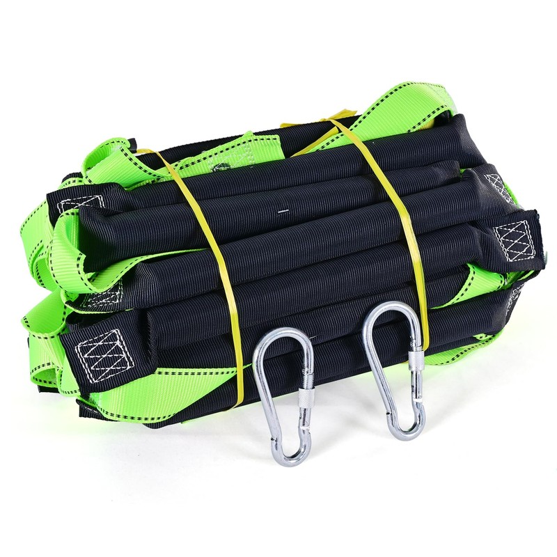 LZ.MZXU Fire Escape Ladders, 49.2FT Emergency Rope Ladder with 2