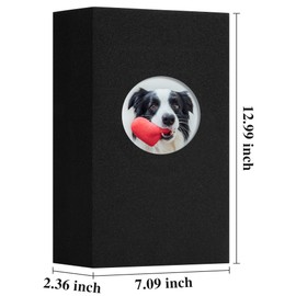 Vienrose - Álbum de fotos de 4 x 6 pulgadas, 420 bolsillos, funda de lino, libro de fotos con ventana redonda para bodas, día festivo, color negro