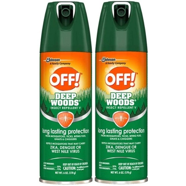 OFF! Deep Woods Insect Repellant Spray, 6 oz (Pack of 2)