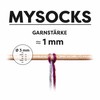 myboshi mysocks Sock Wool, 4 Ply, Felt-Free, 75% Wool, for
