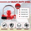 Cenipar Trailer Hitch Lock Universal with Combination Lock, Heavy-Duty Steel