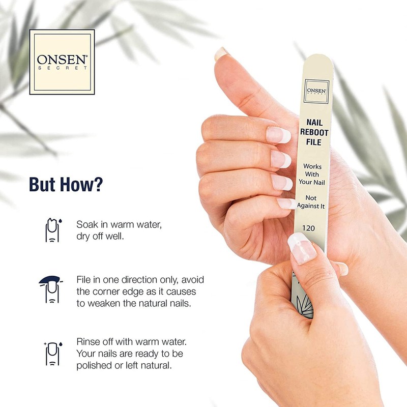 Onsen Japanese Nail Shape & Shine Kit | 3-Way Nail