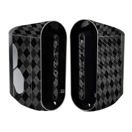 MightySkins Carbon Fiber Skin Compatible with Alienware Aurora R11 Gaming Desktop - Black Argyle | Protective, Durable Textured Carbon Fiber Finish | Easy to Apply and Change Styles | Made in The USA