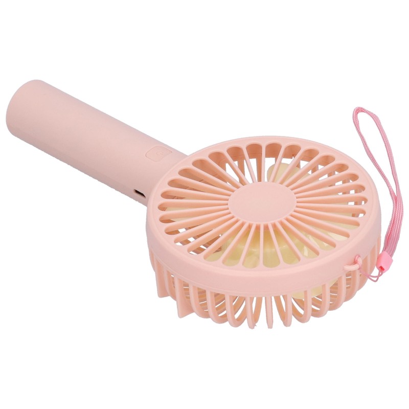 Handheld Electric Fan 4‑Blade 3‑Speed Adjustable USB Rechargeable Cooling Tool